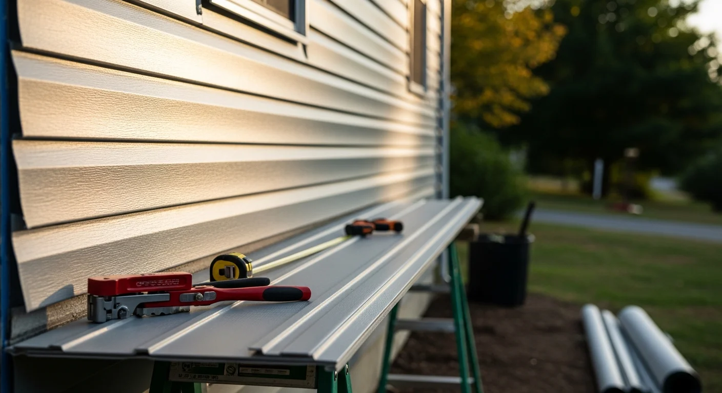 New residential siding installed on home exterior