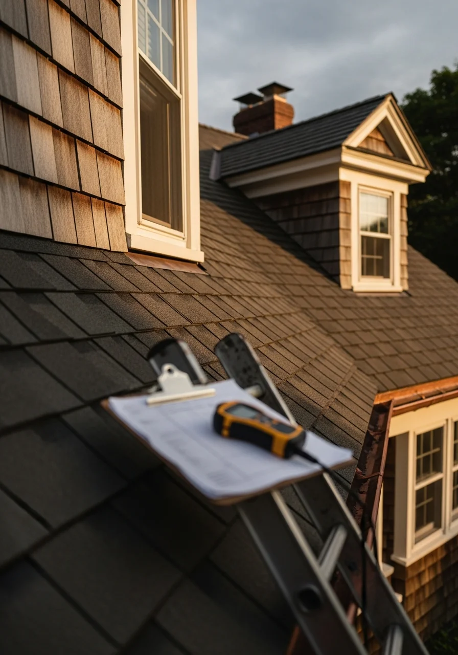 Professional team member conducting inspection on a New Haven County property, demonstrating local expertise.